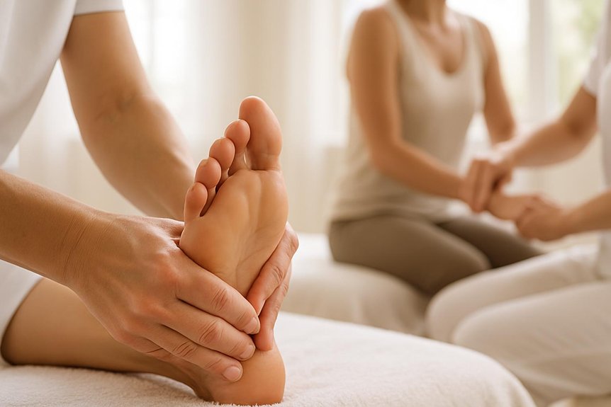 feet based reflex zones vs