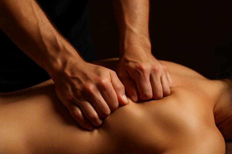 firm sustained deep pressure