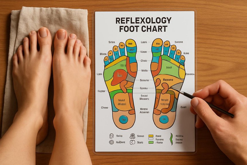 foot zones map body
