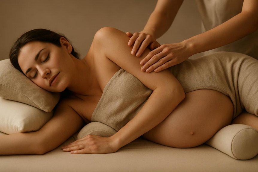 gentle firm avoid deep pressure