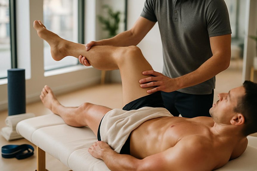 gentle post massage pain free stretching