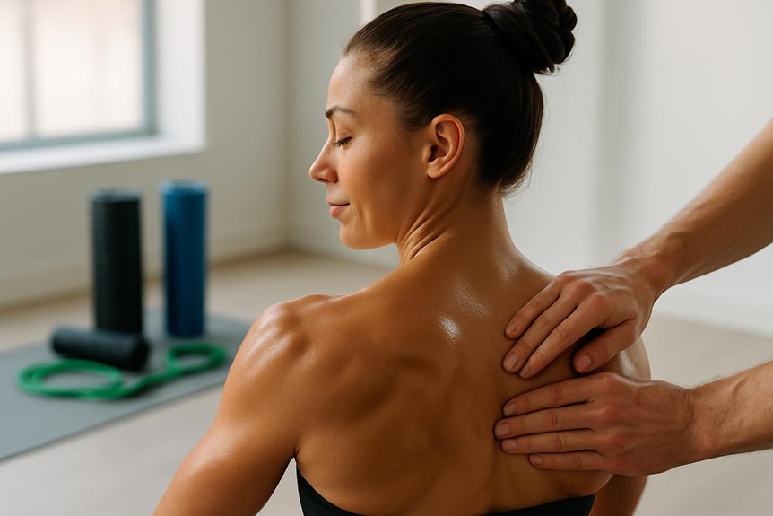 gentle post massage shoulder mobility