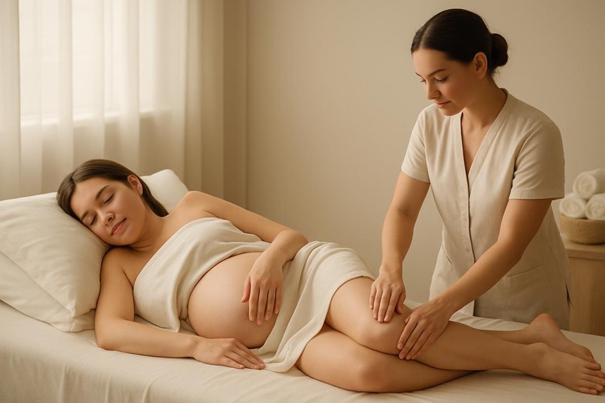 gentle pregnancy adapted lymphatic massage