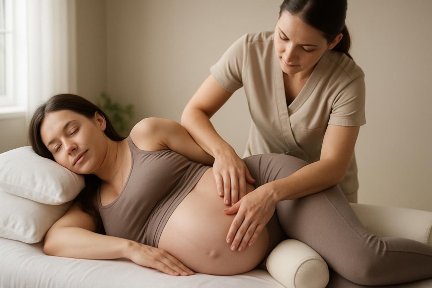 gentle pregnancy massage for back