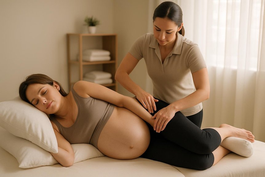 gentle prenatal massage eases sciatica