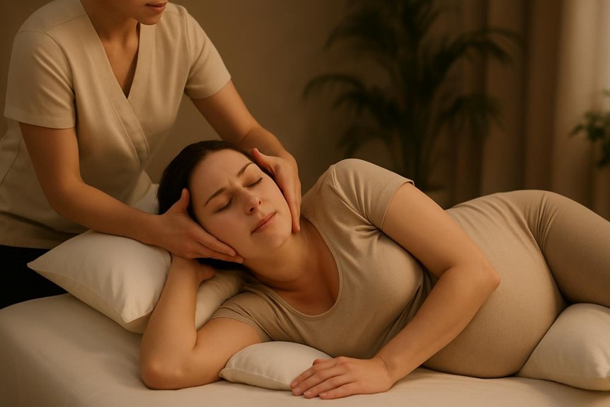 gentle prenatal massage reduces headaches