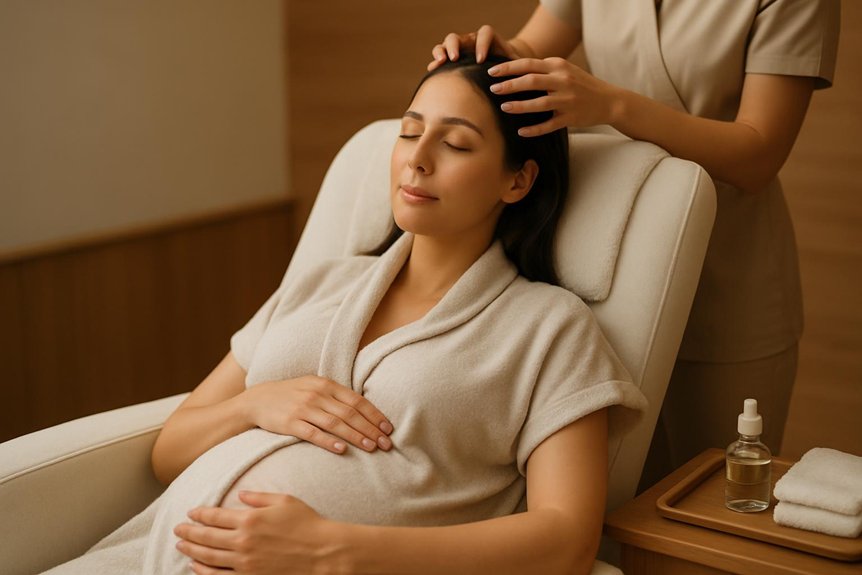 gentle scalp massage during pregnancy