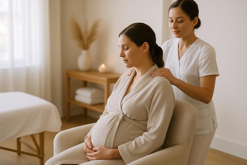 gentle shoulder massage during pregnancy