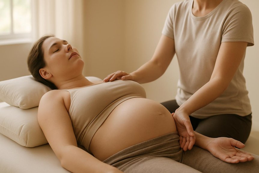 gentle upper body calming techniques