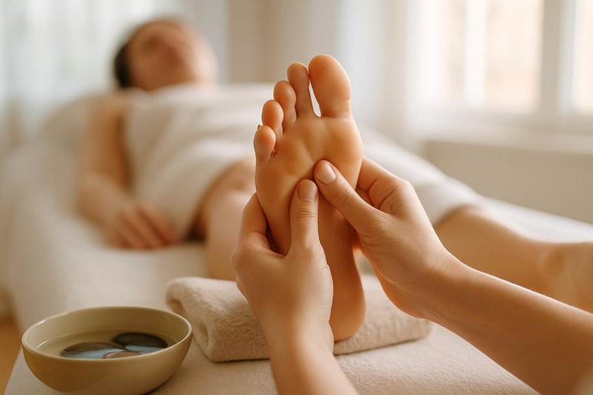 immediate calming through reflexology