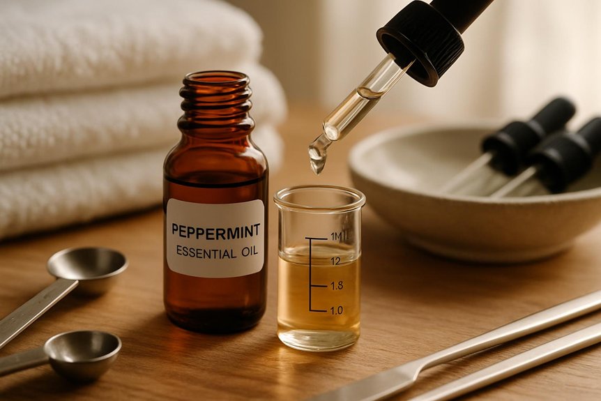 low concentration peppermint massage dilutions