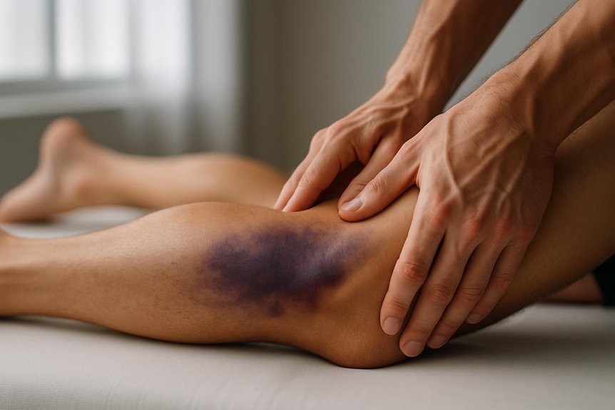 possible bruising after massage