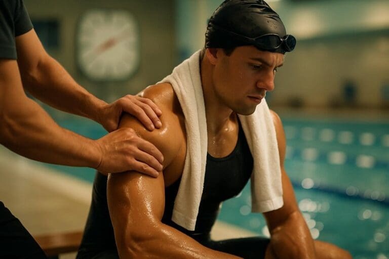 post workout swimming sports massage
