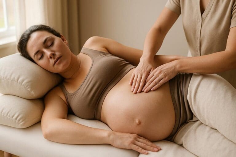 pregnancy massage relieves rib flare