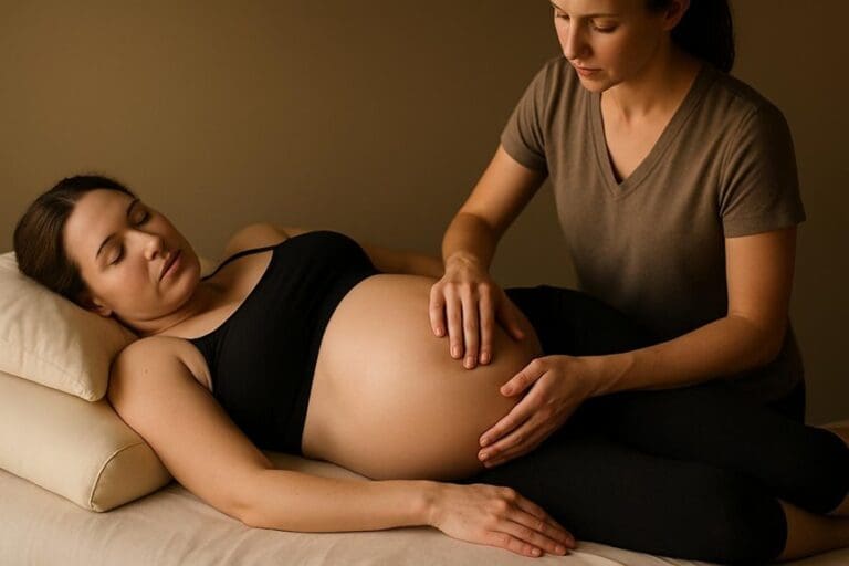 prenatal massage eases round ligament