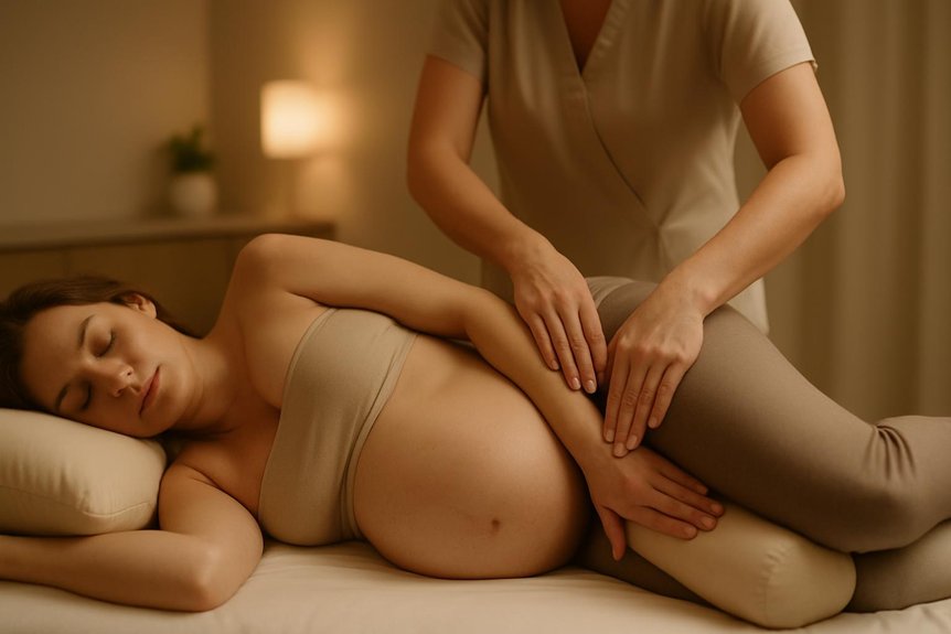 prenatal massage relieves hip pain