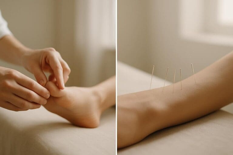 pressure points vs needle insertion