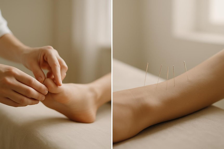 pressure points vs needle insertion