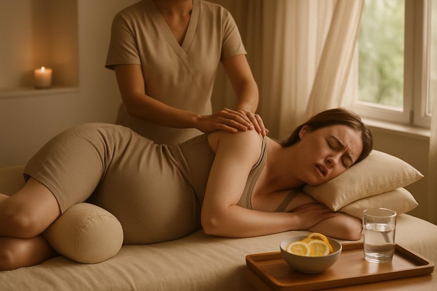 prevent nausea during massage