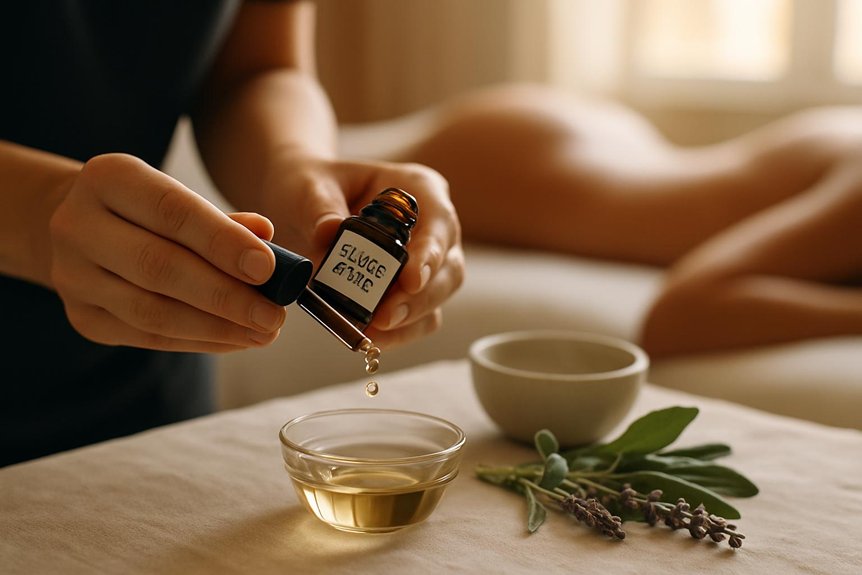 properly diluted clary sage