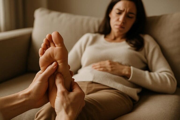 reflexology easing menstrual cramping