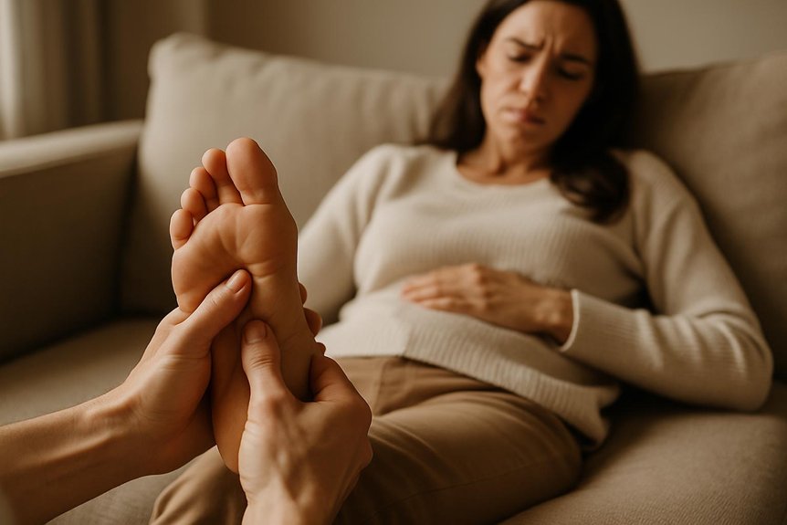 reflexology easing menstrual cramping