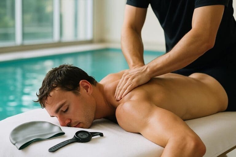 regular sports massage during swim season