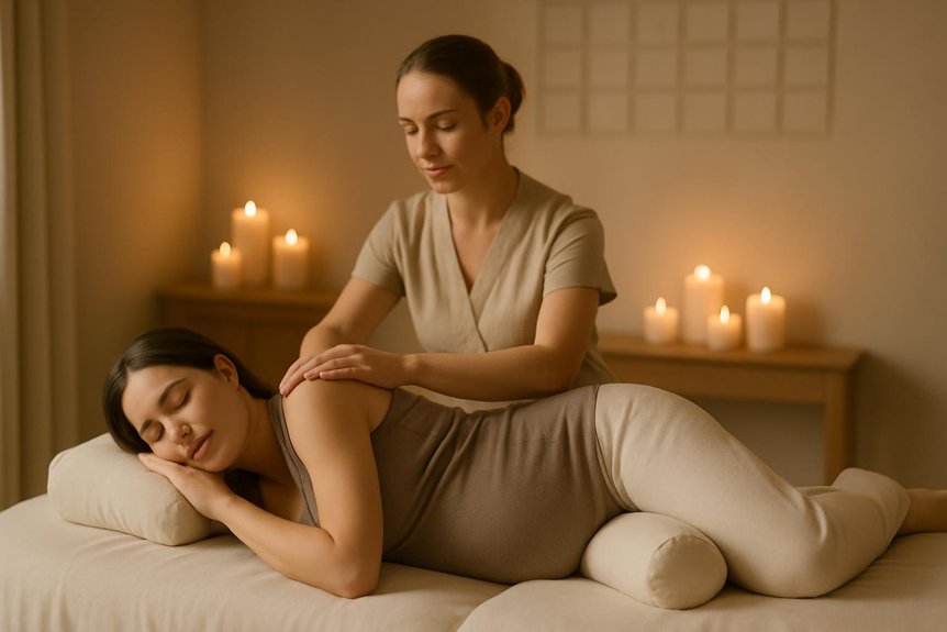 safe prenatal massage from second trimester