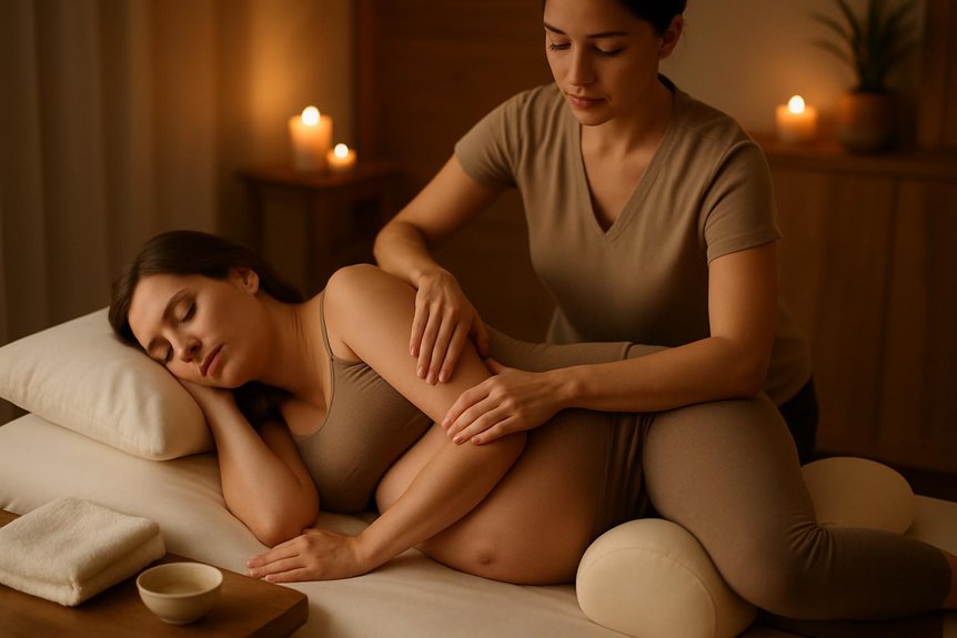 safety focused pregnancy massage steps