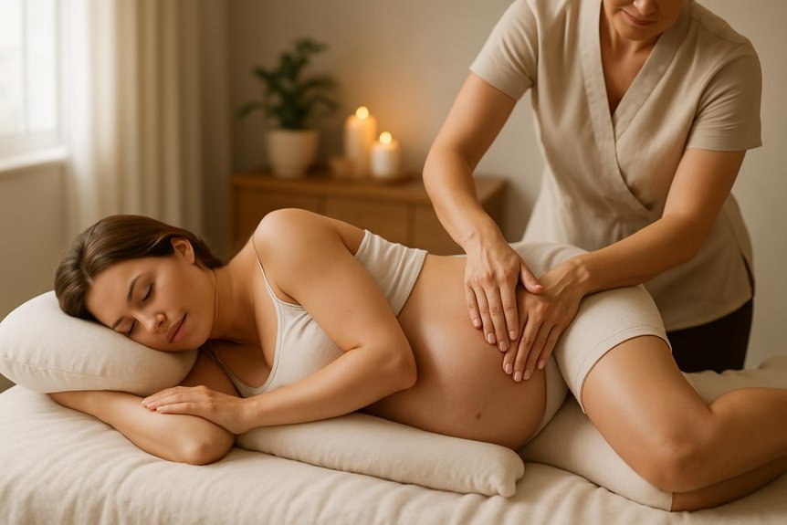 side lying supported lateral position