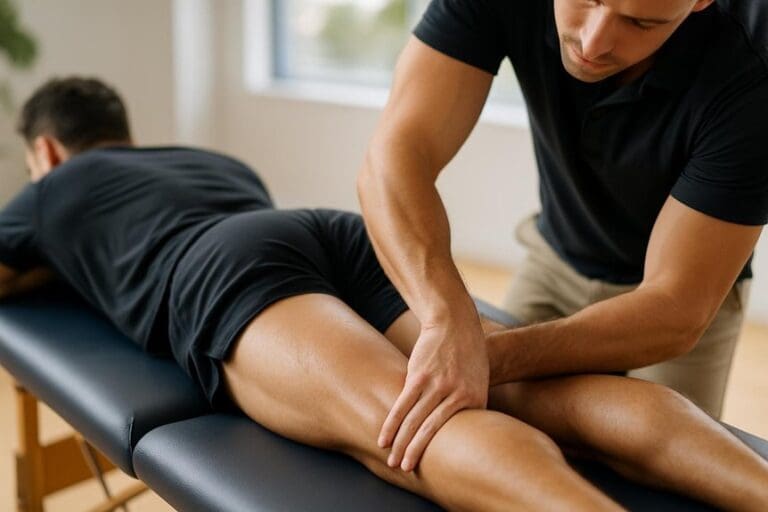 sports massage eases hamstrings
