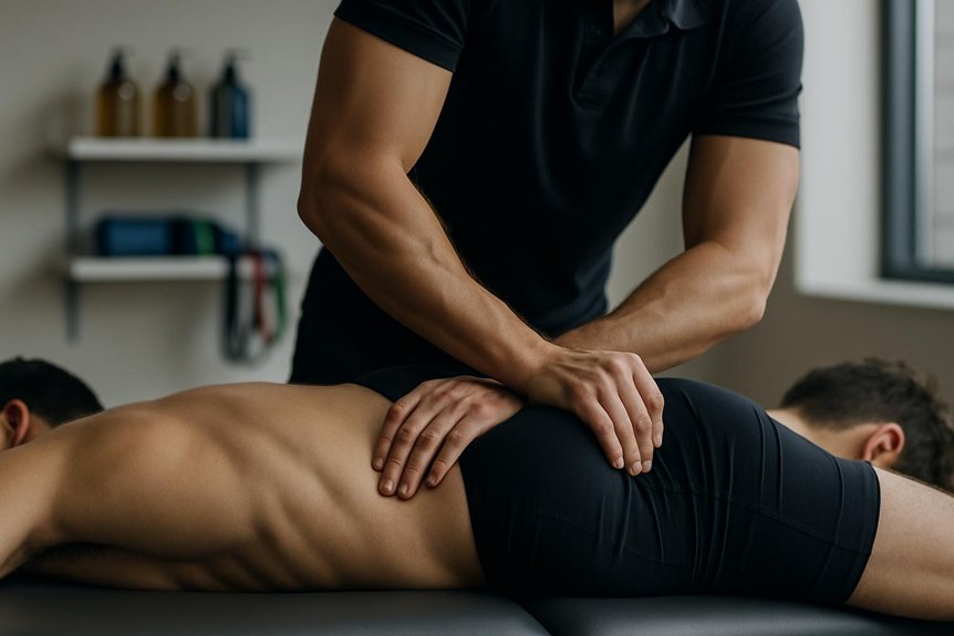 sports massage eases tight glutes
