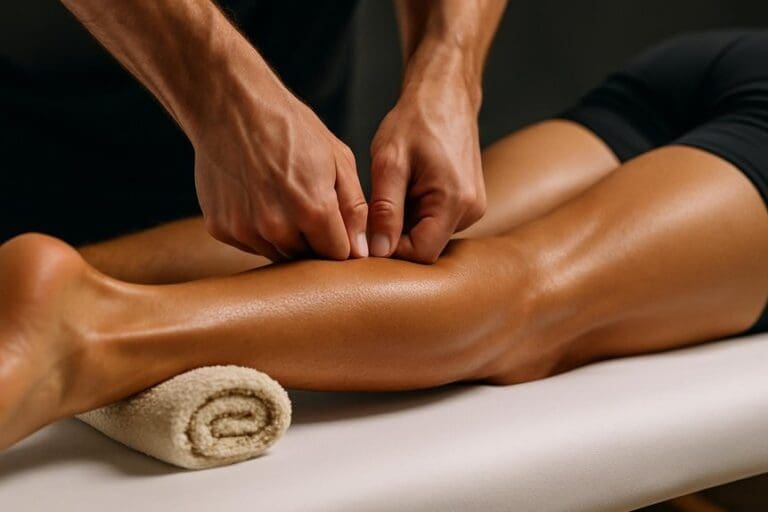 sports massage relieves calf tightness