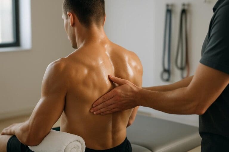 sports massage relieves shoulder tightness