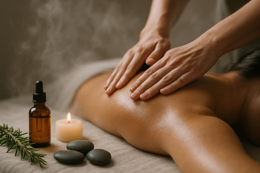 stimulating rosemary aromatherapy massage