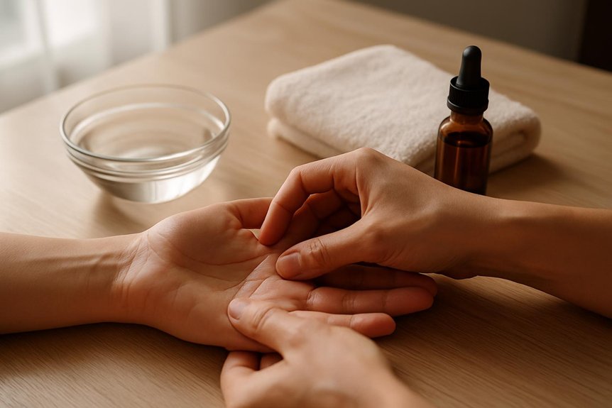 structured hand reflexology for relaxation
