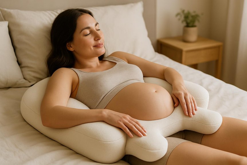 supportive contoured pregnancy positioning pillow