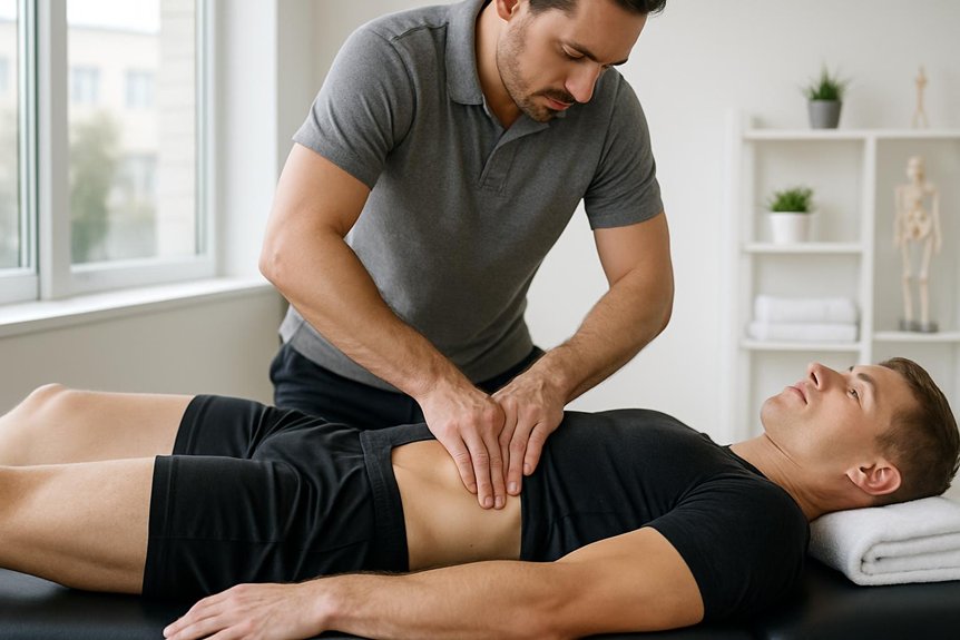 targeted sports massage for hipflexors