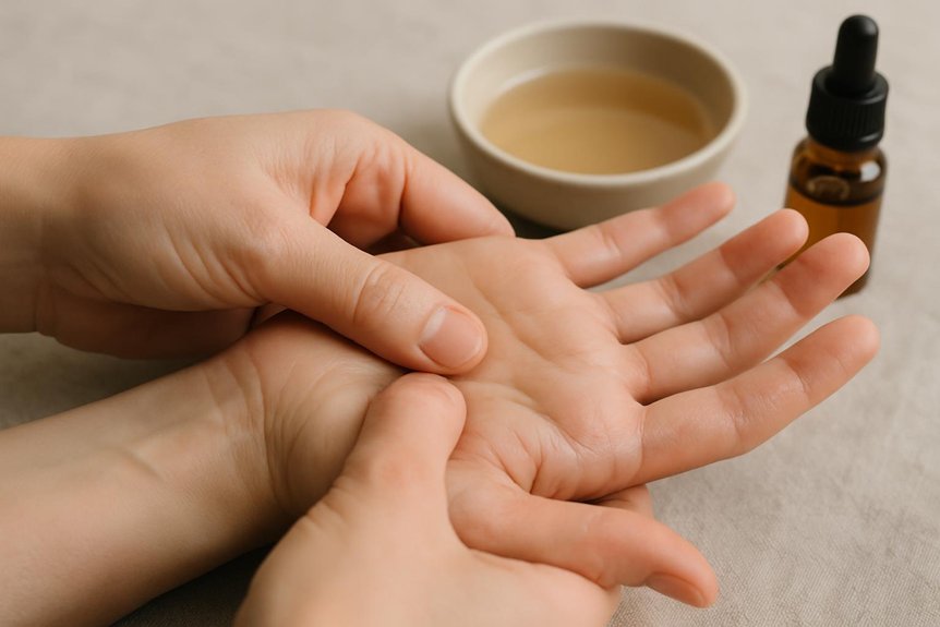 thumb pad sinus web relief