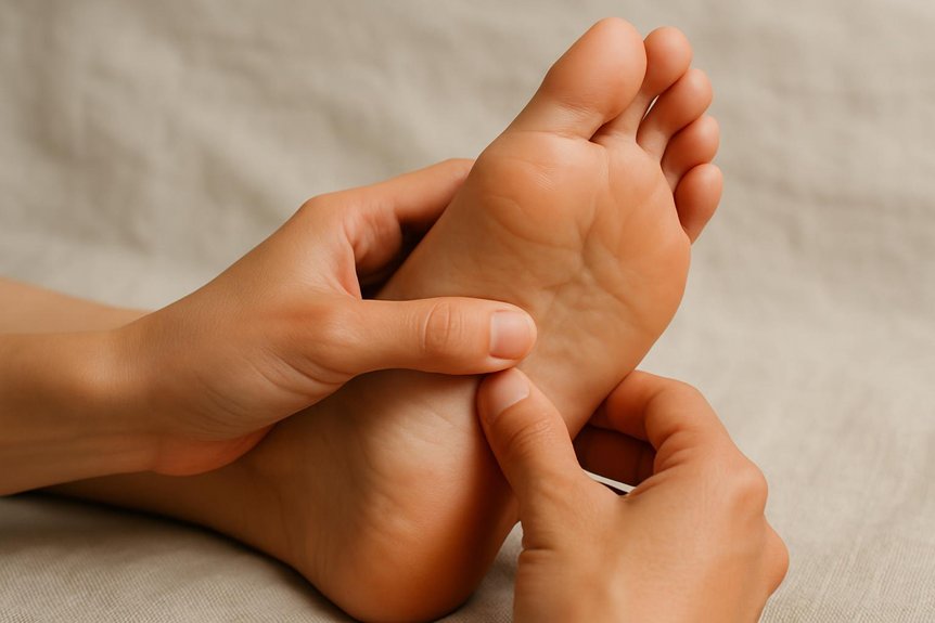 thumb walking plantar pressure technique