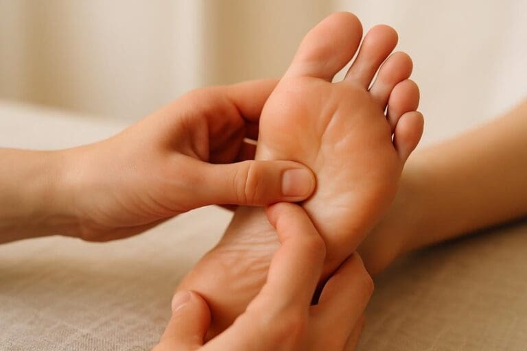 thumb walking reflexology technique steps