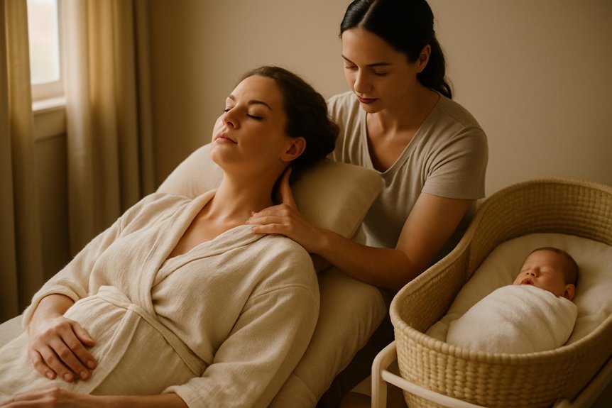 wait six weeks postpartum for massage