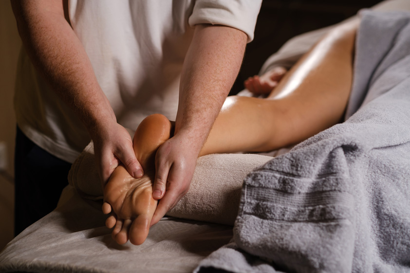 Foot massage for lower back pain
