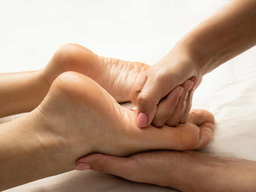 relaxing foot massage for wellness and relief