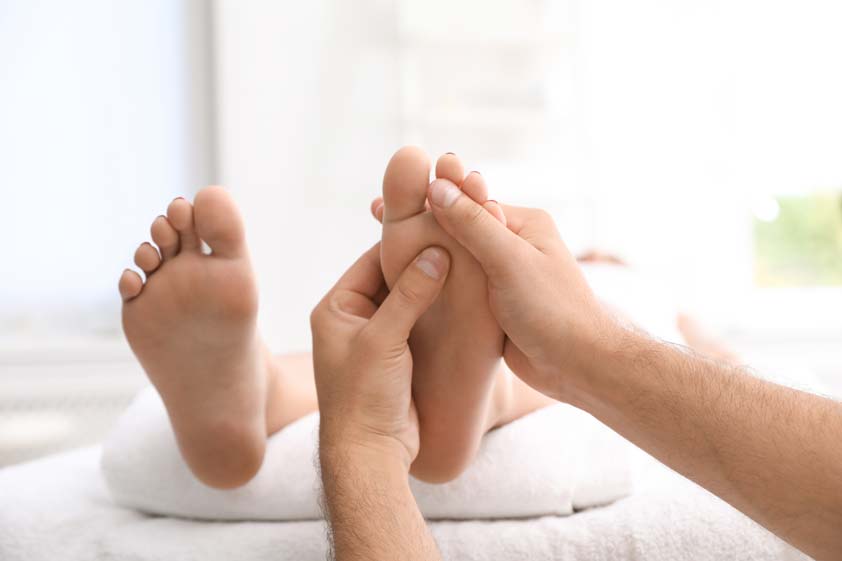 reflexology closeup