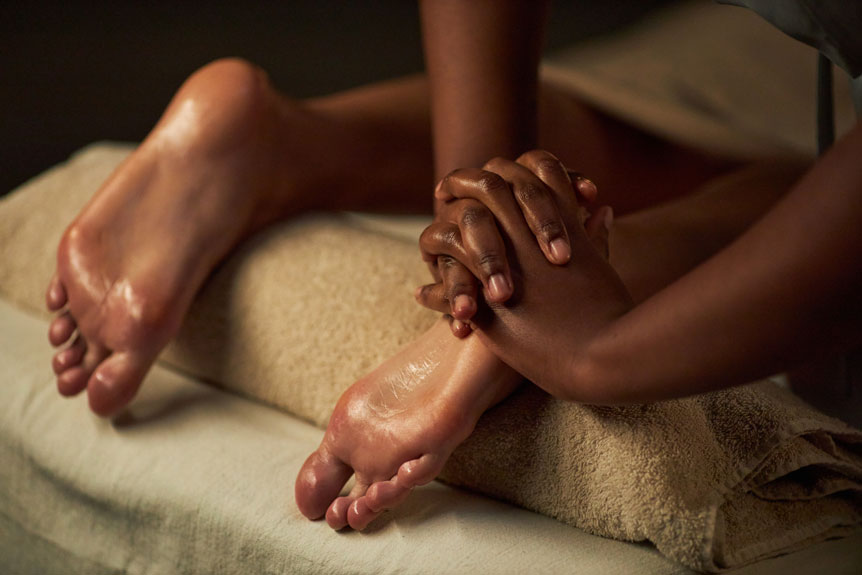 foot massage for relaxation and wellness